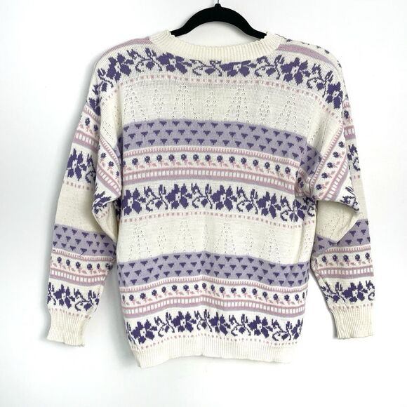 Vintage 90’s Pastel Pointelle Knit Cardigan - Picture 7 of 14